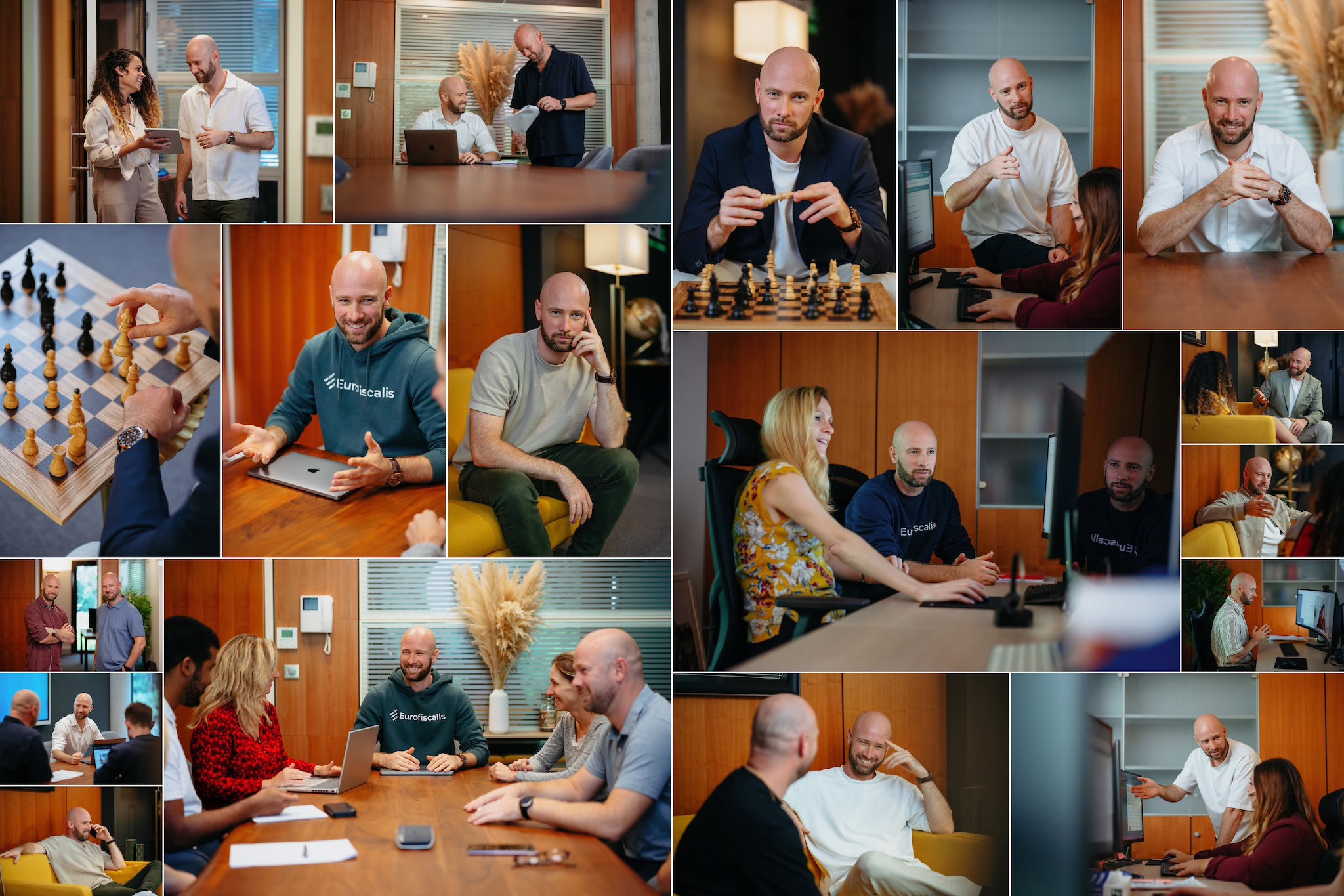 Portrait corporate personal branding — dirigeant Eurofiscalis, Antibes